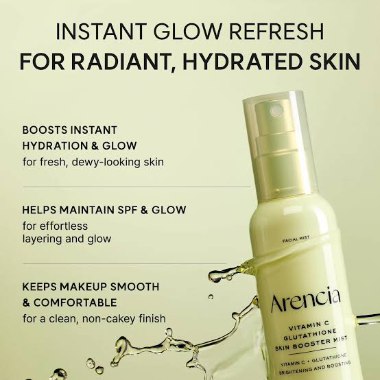 Arencia vitamine c glutathione skin booster mist 100 ml – Image 2